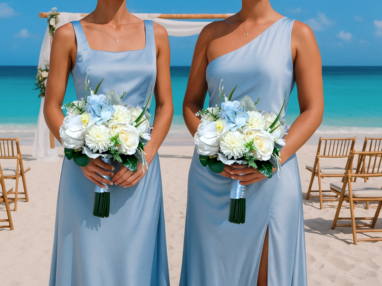 Sea Breeze Bridesmaid Bouquet