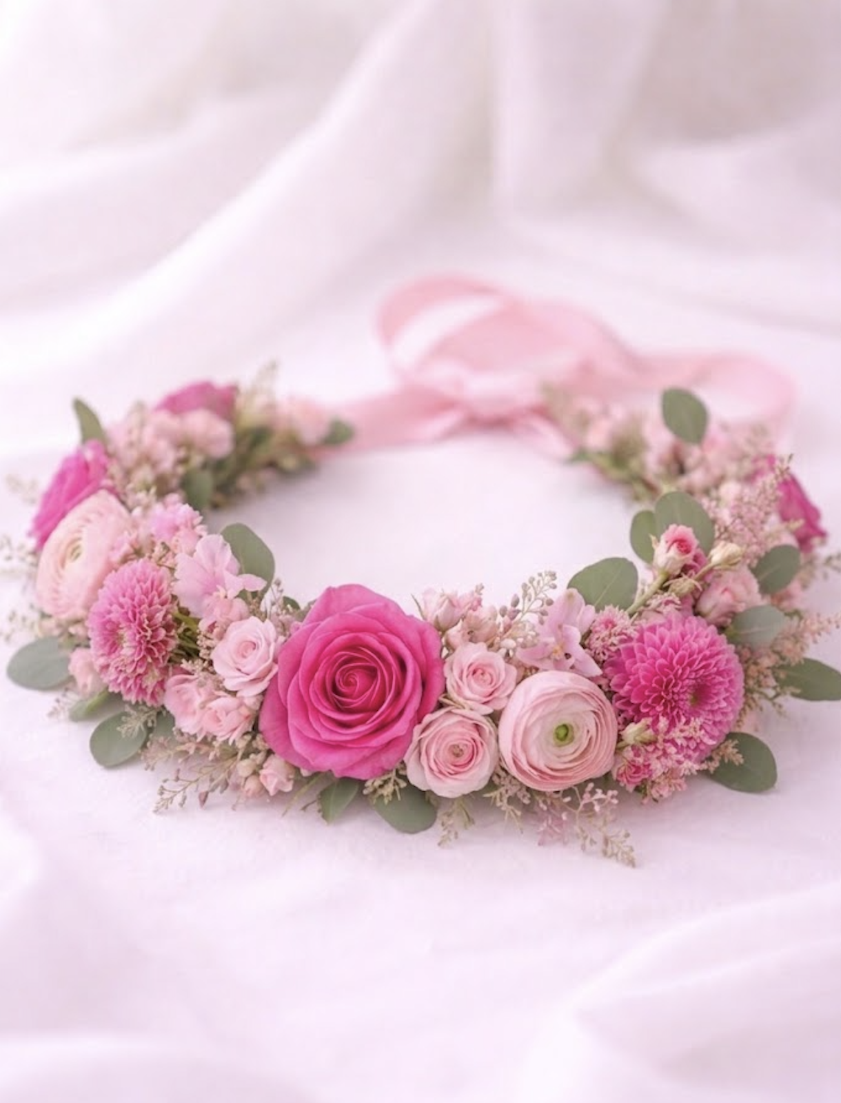 Pink Eclat Flower Crown
