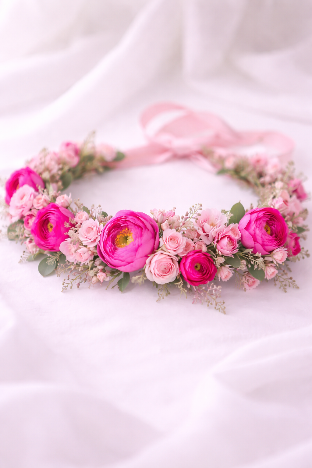 Pink Eclat Flower Crown