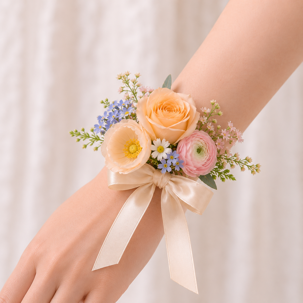 Pastel Petal Garden Corsage