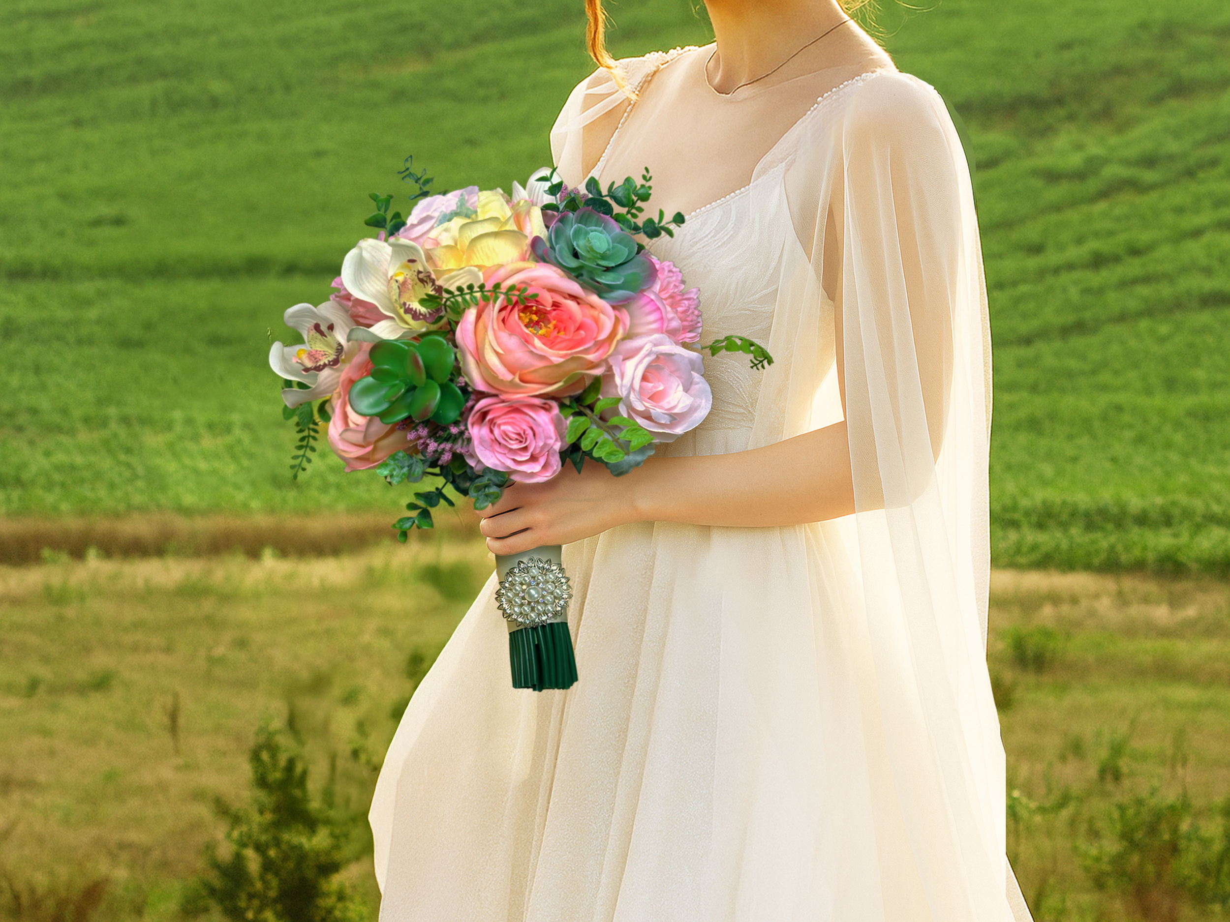 Pretty in Pastel Bridal Bouquet