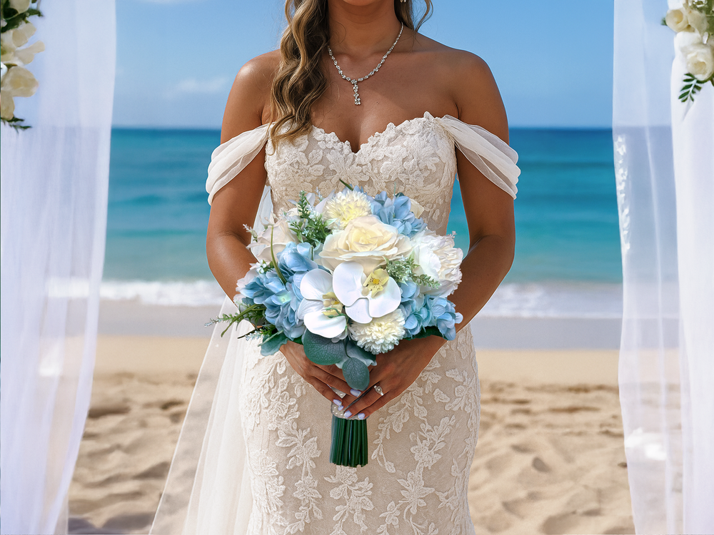 Sea Breeze Bridal Bouquet