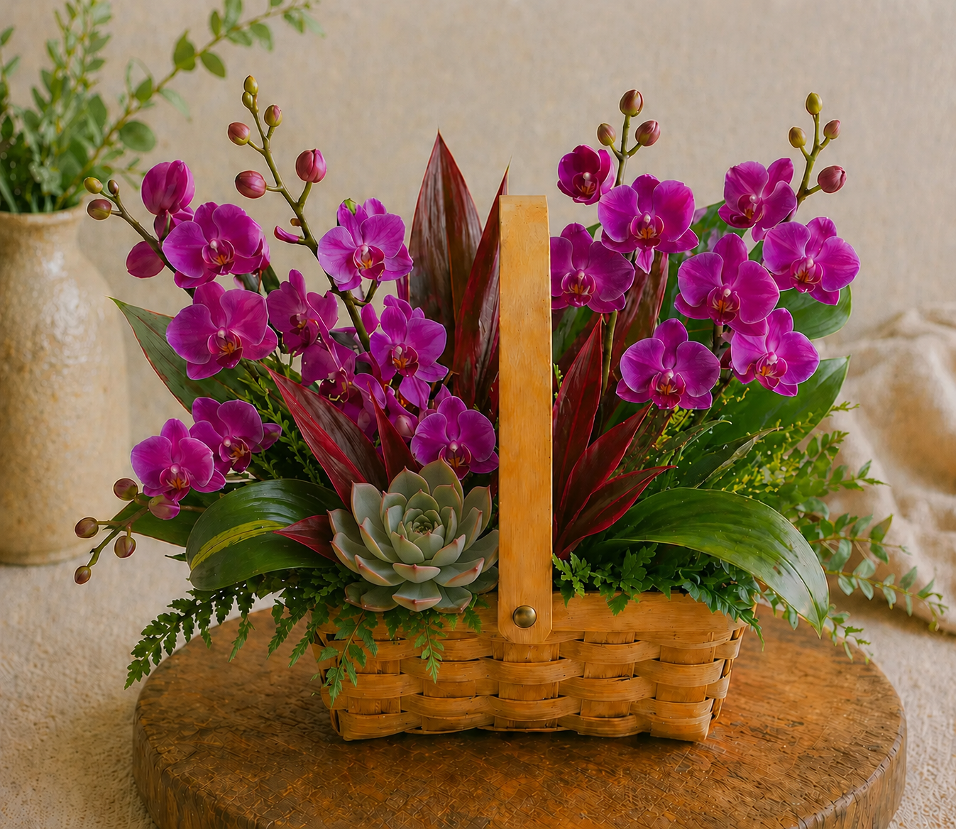 Orchid Rainforest Basket