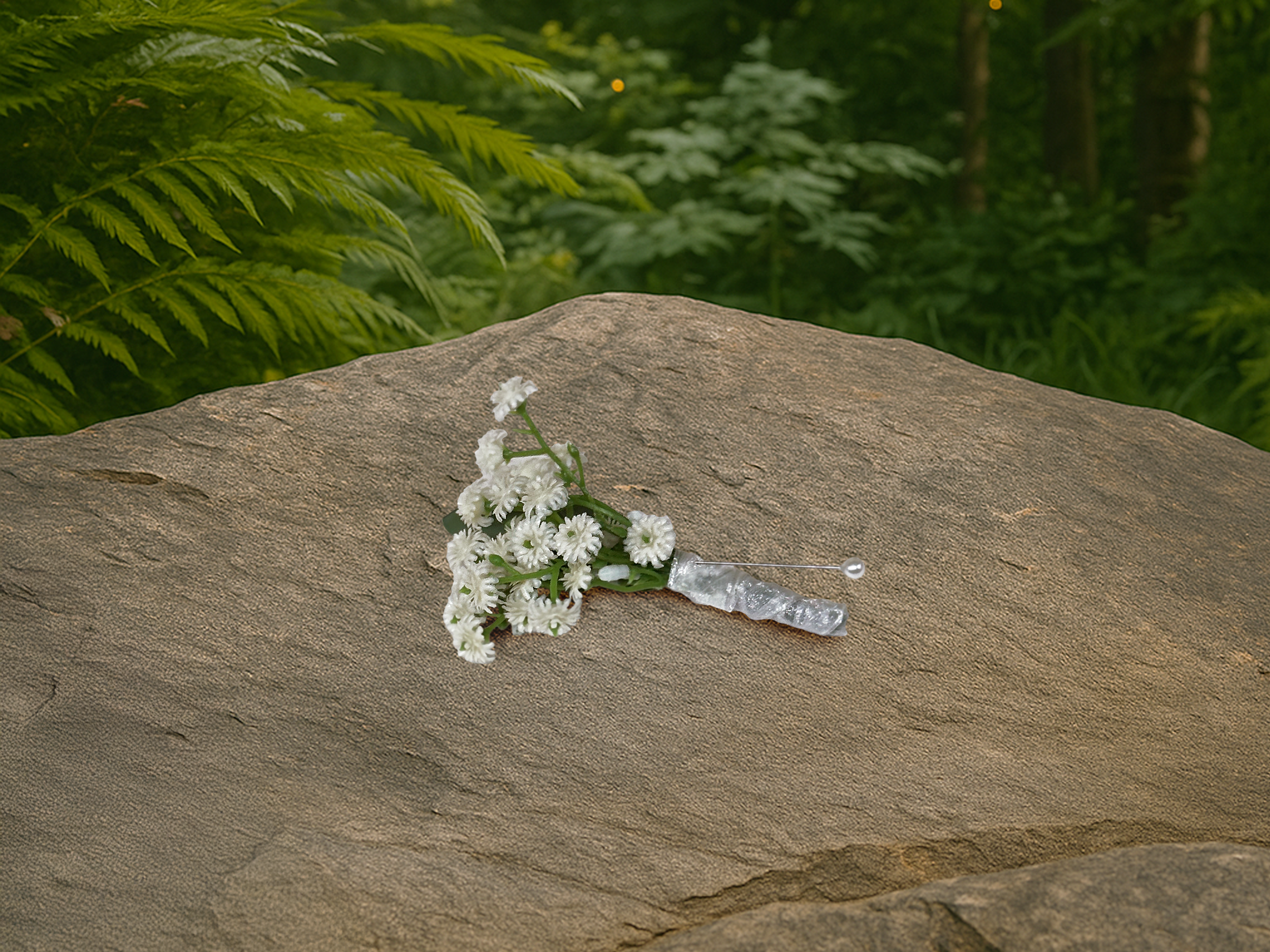 Natural Beauty Page boy's Boutonniere