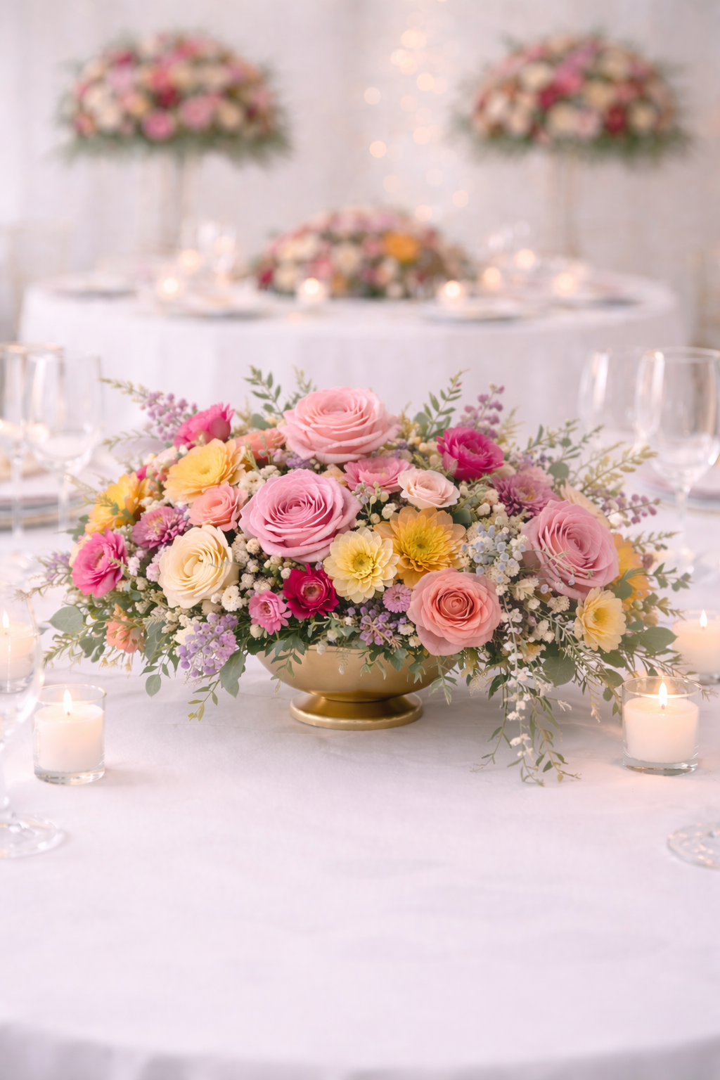 Peachy Paradise Centerpiece