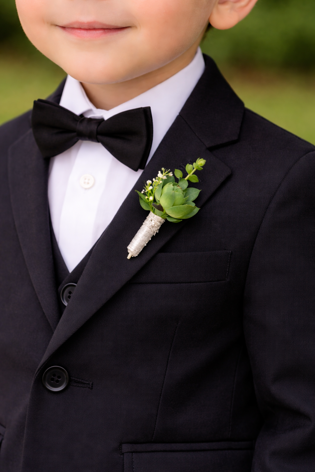 Botanical Vibes Page boy Boutonniere