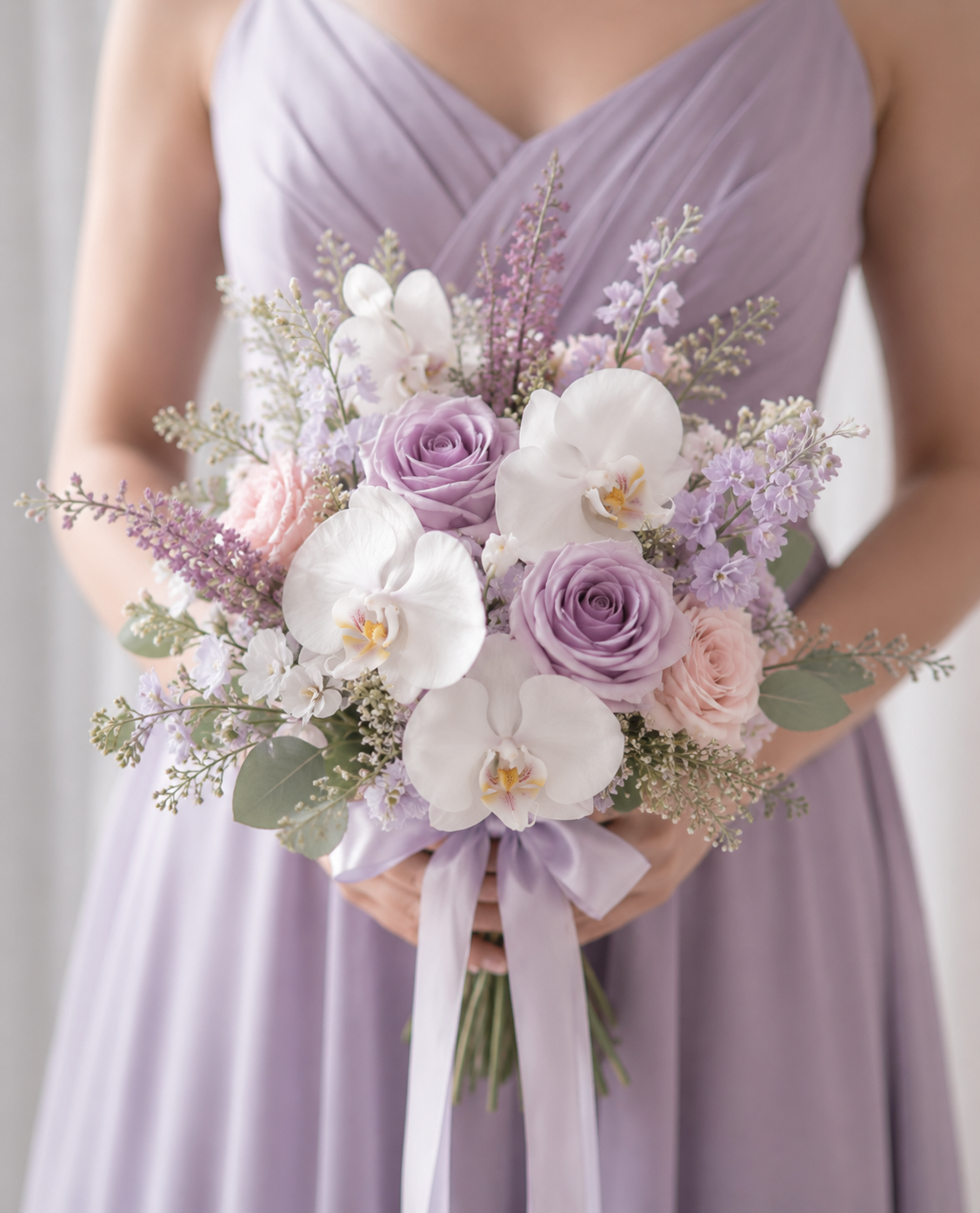 Lilac Haze Bridesmaid Bouquet