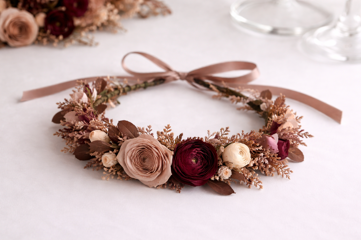 Coffee and Wine Flower Crown