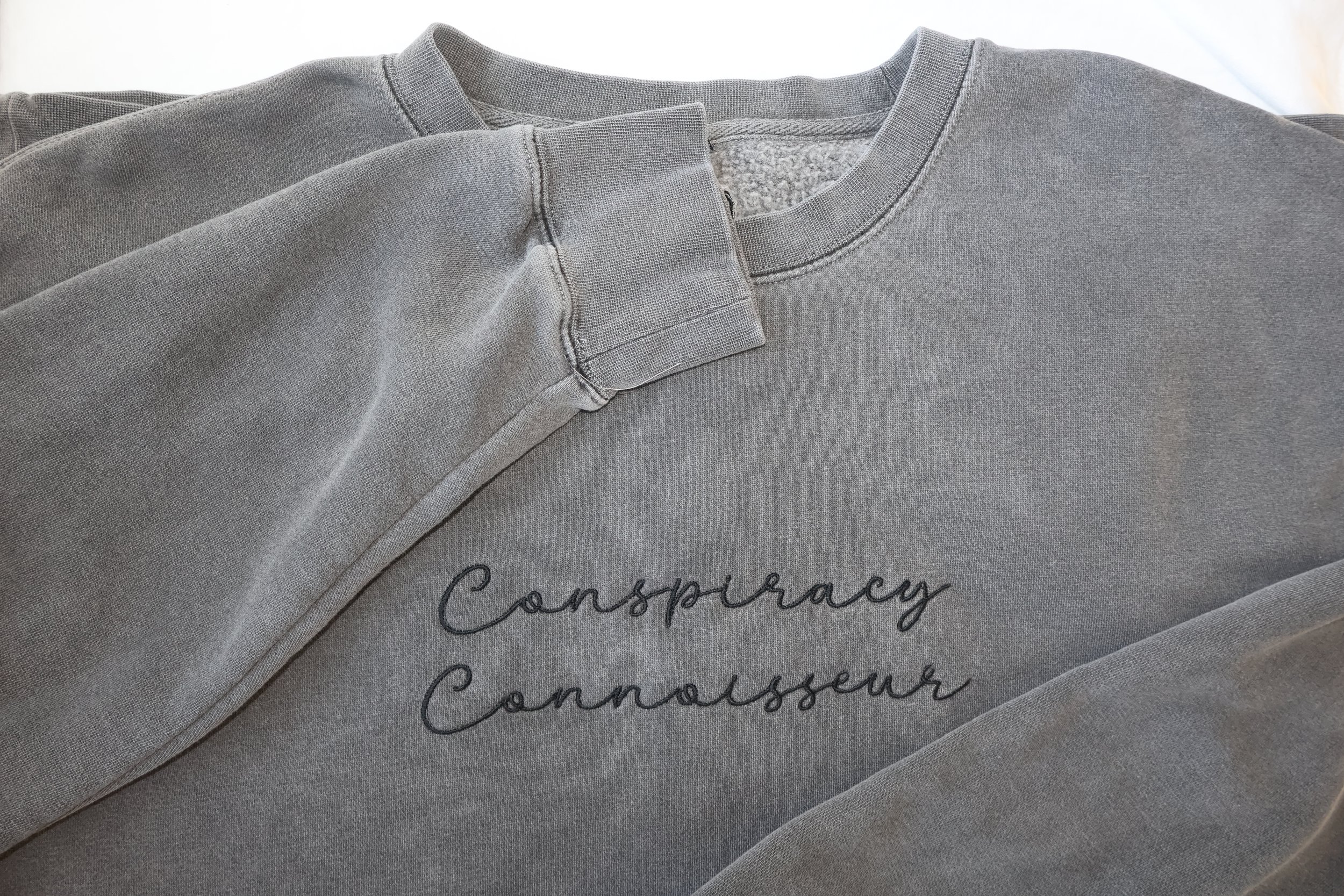 Conspiracy Connoisseur - Pigmented Lightweight Crewneck