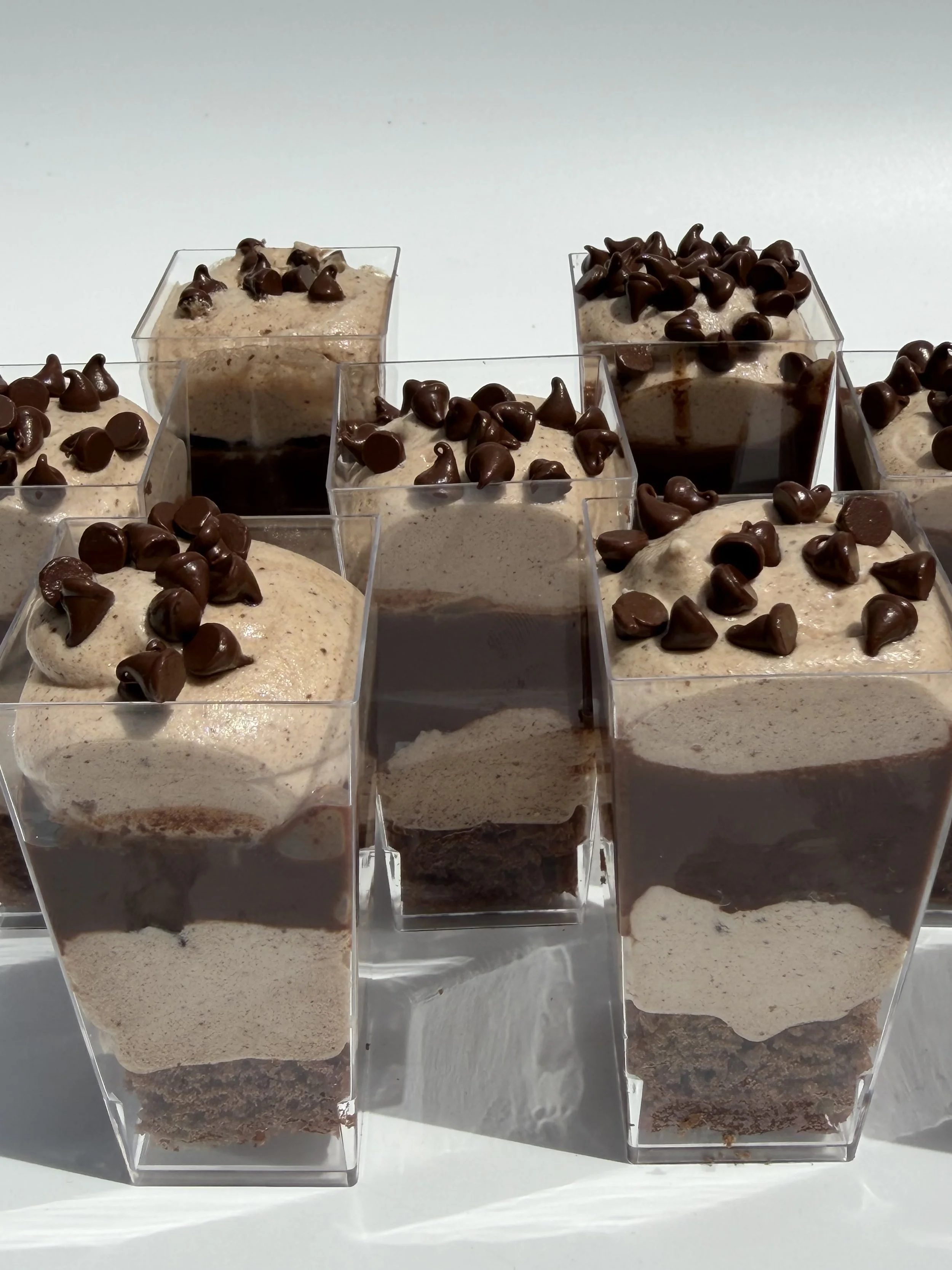 Chocolate Ganache dessert shooters