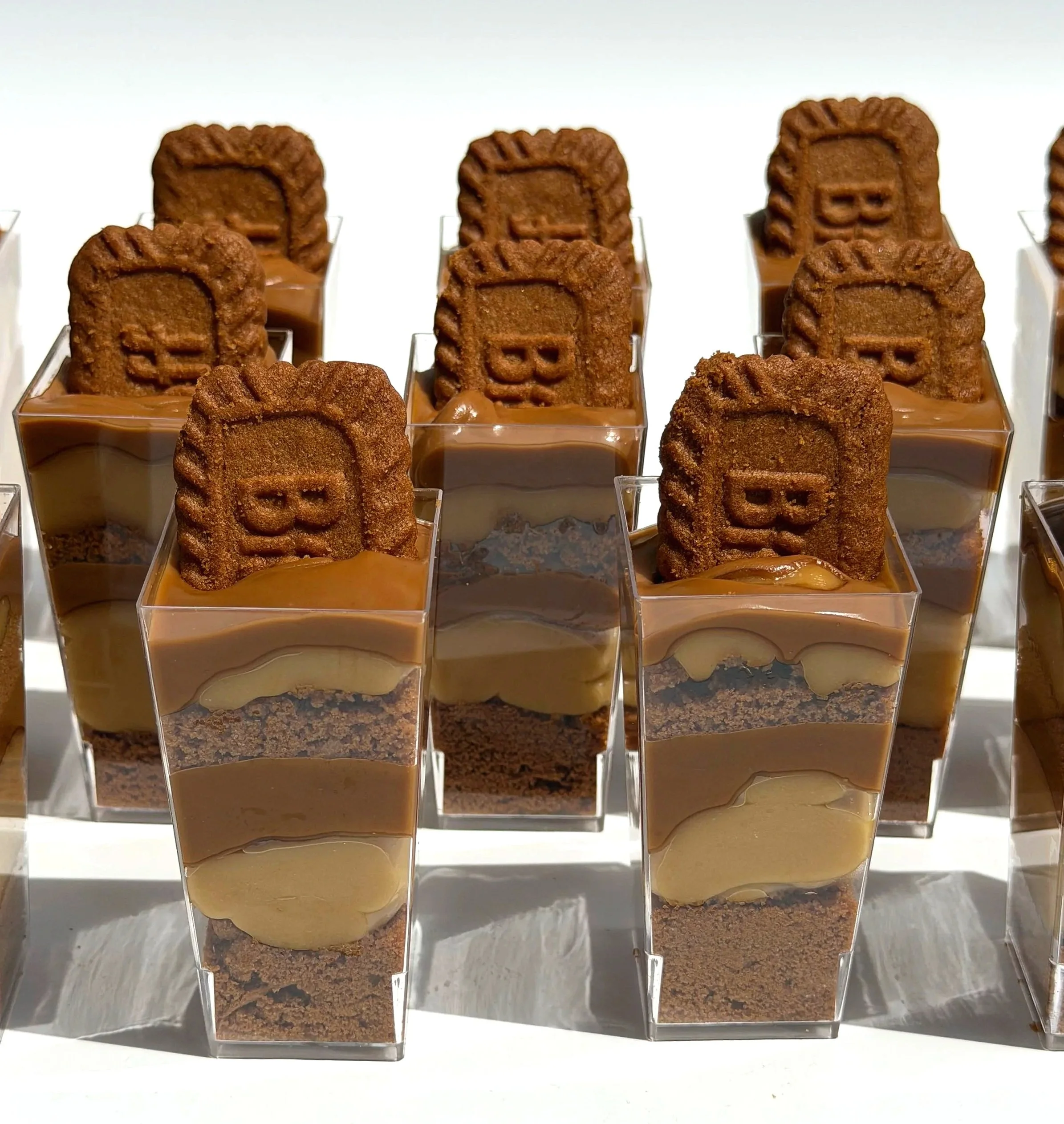 Biscoff cookie dessert shooters