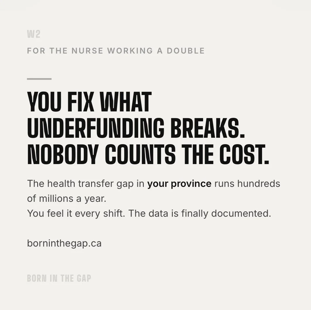 To the nurse working a double because there&rsquo;s no one to replace her.

To the ER doctor covering three rural communities because the fourth position hasn&rsquo;t been filled in two years.

To the healthcare aide driving an hour each way to a fac
