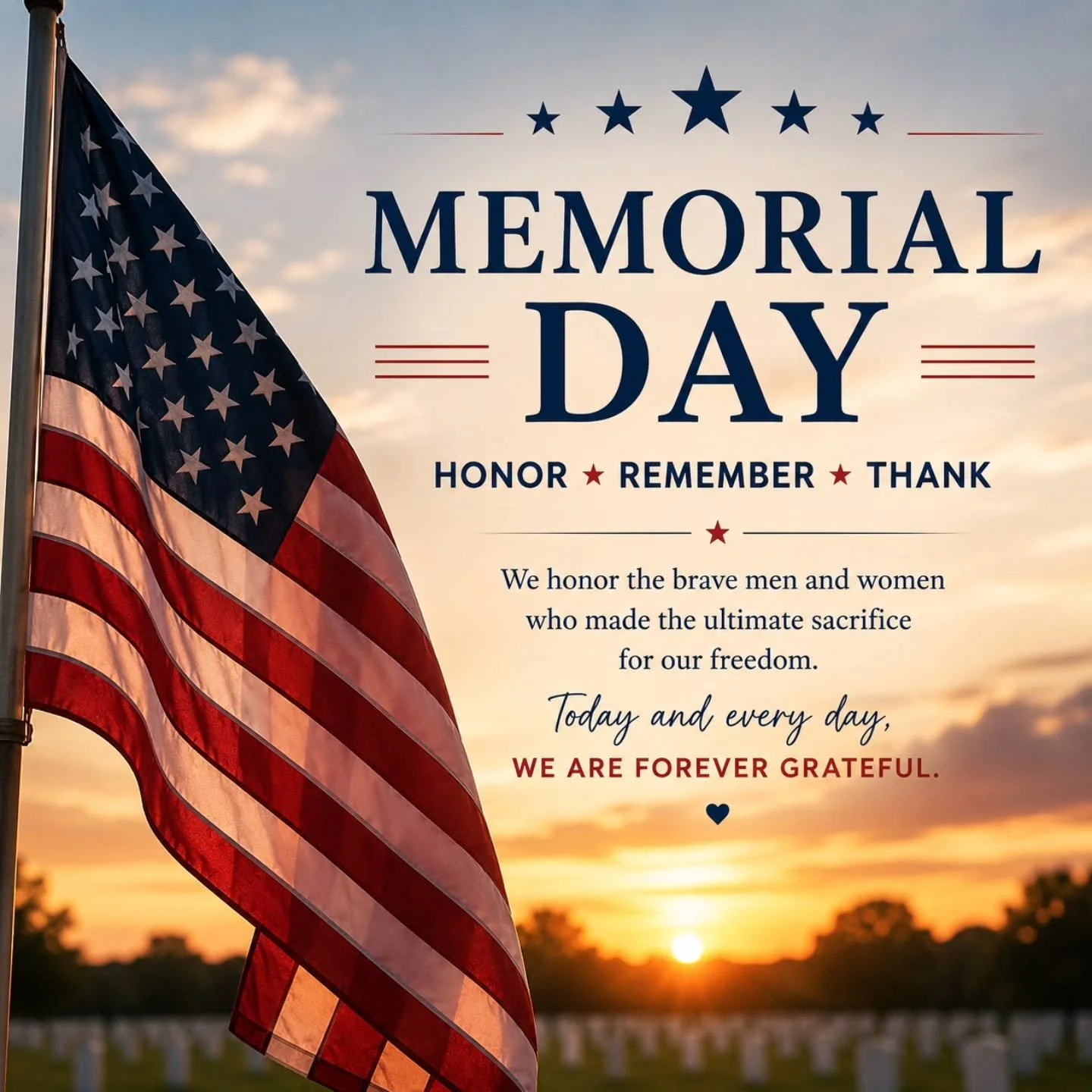 Freedom isn't free.

Today we remember the ones who paid for ours.

Hug your people. That's it. That's the post. 🇺🇸

#MemorialDay #HonorTheFallen #GoldStarFamilies #Beyondthebalance
