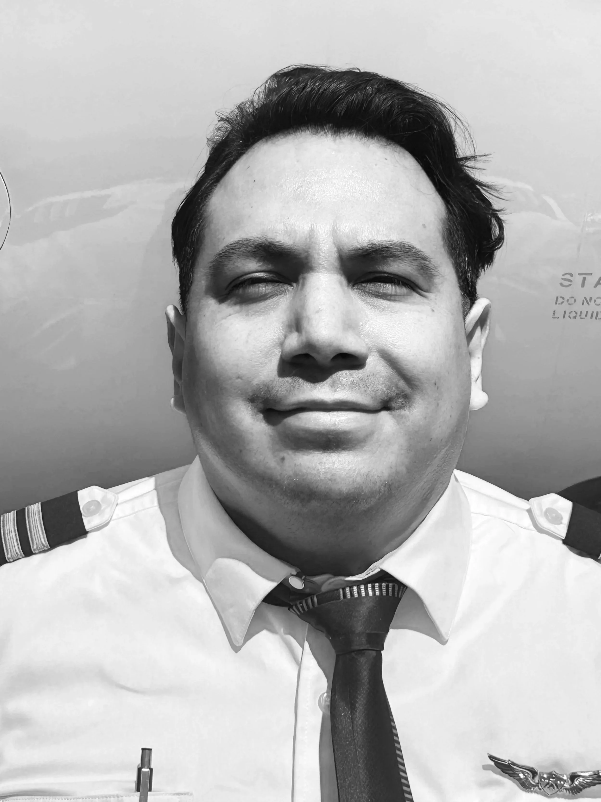 Juan Tamayo, First Officer at Exodus Aircraft, supporting safe and efficient private jet charter flights with professional aviation expertise.