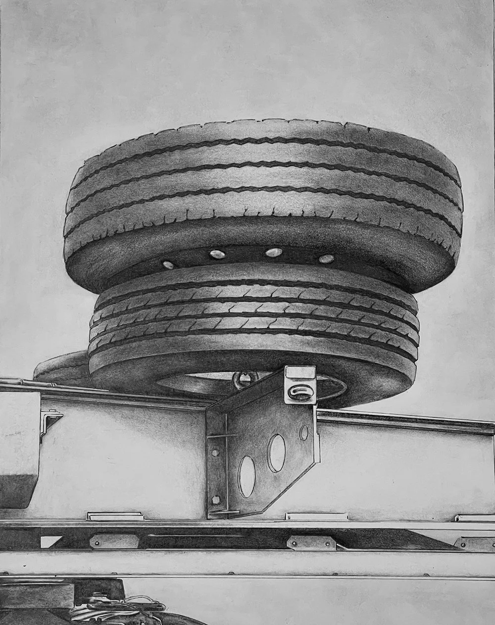 Stack, 2023
Carbon copy drawing,30 x 21cm