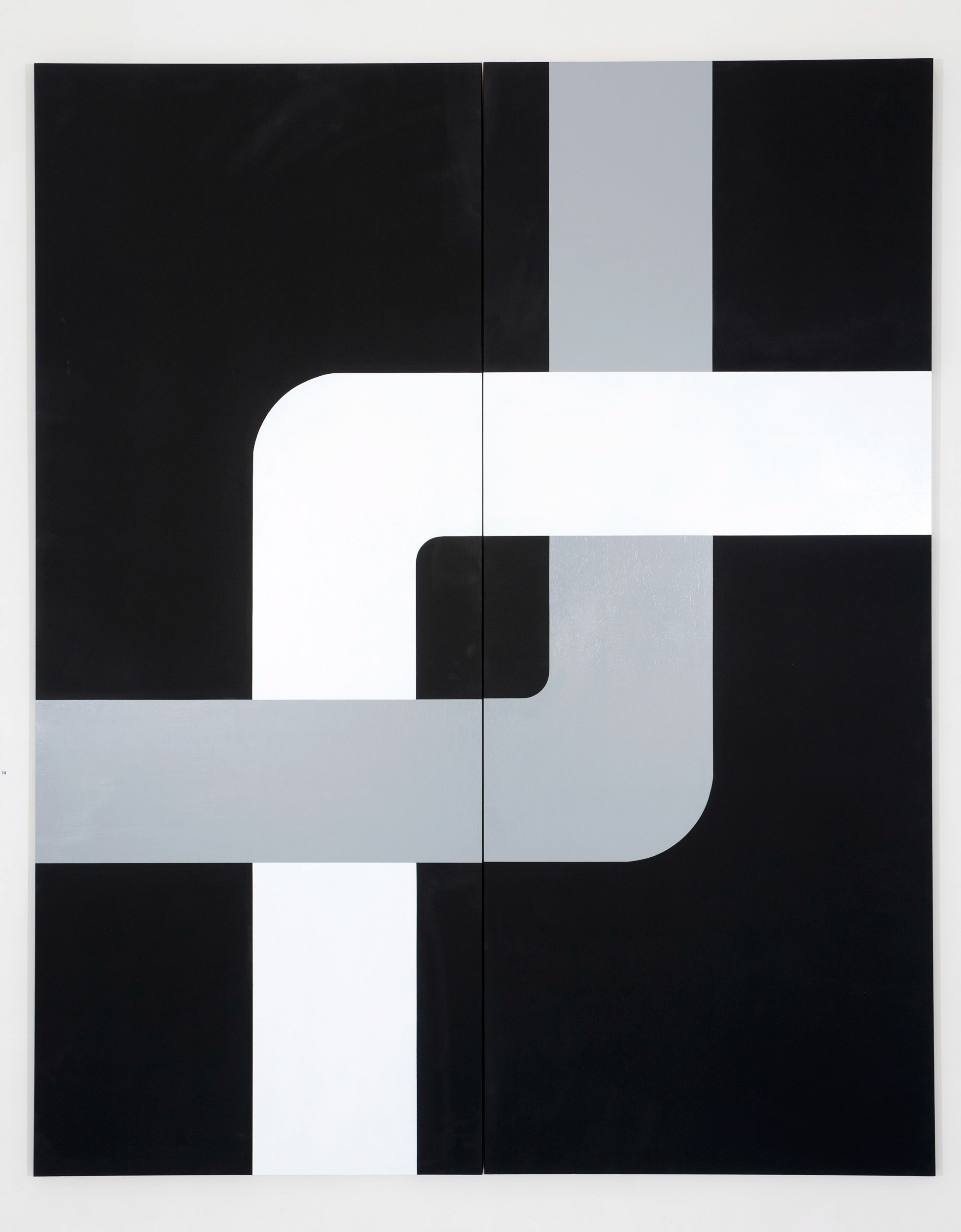 Crossover, 2012
Acrylic on doors, 2m x 160cm