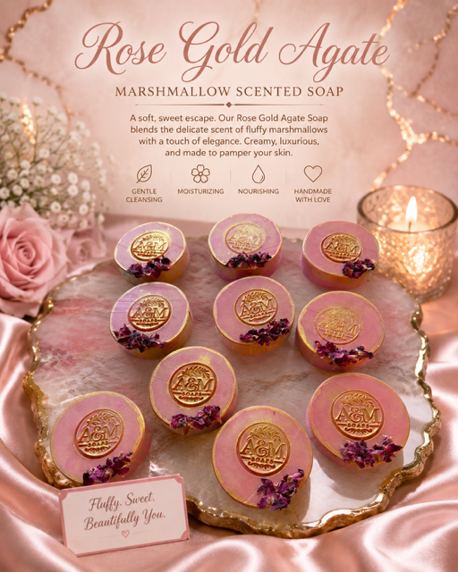 Rose Gold Agate Soap