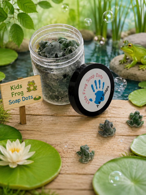Kids Frog Soap Dots