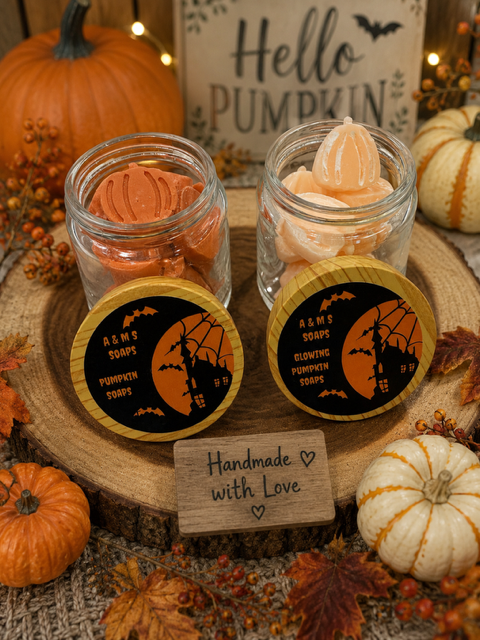 🎃 Glowing Pumpkin Soaps – A&M Soaps 🎃