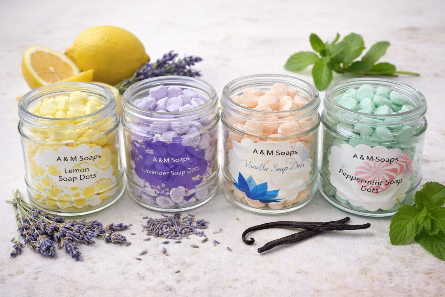 Refreshing Soap Dots