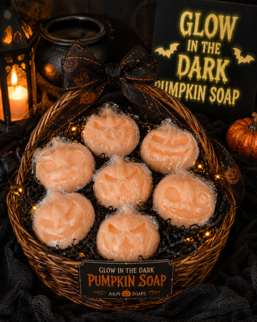 🎃 Glow in the Dark Pumpkin Soaps
