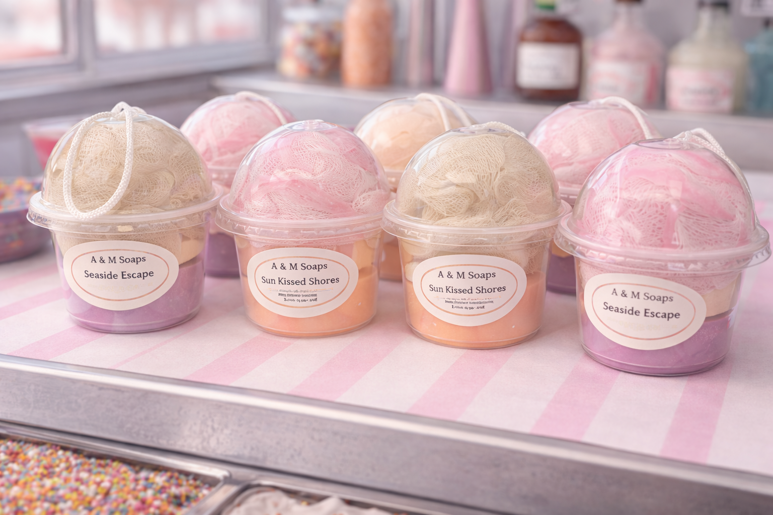 Ice Cream Soap Cups