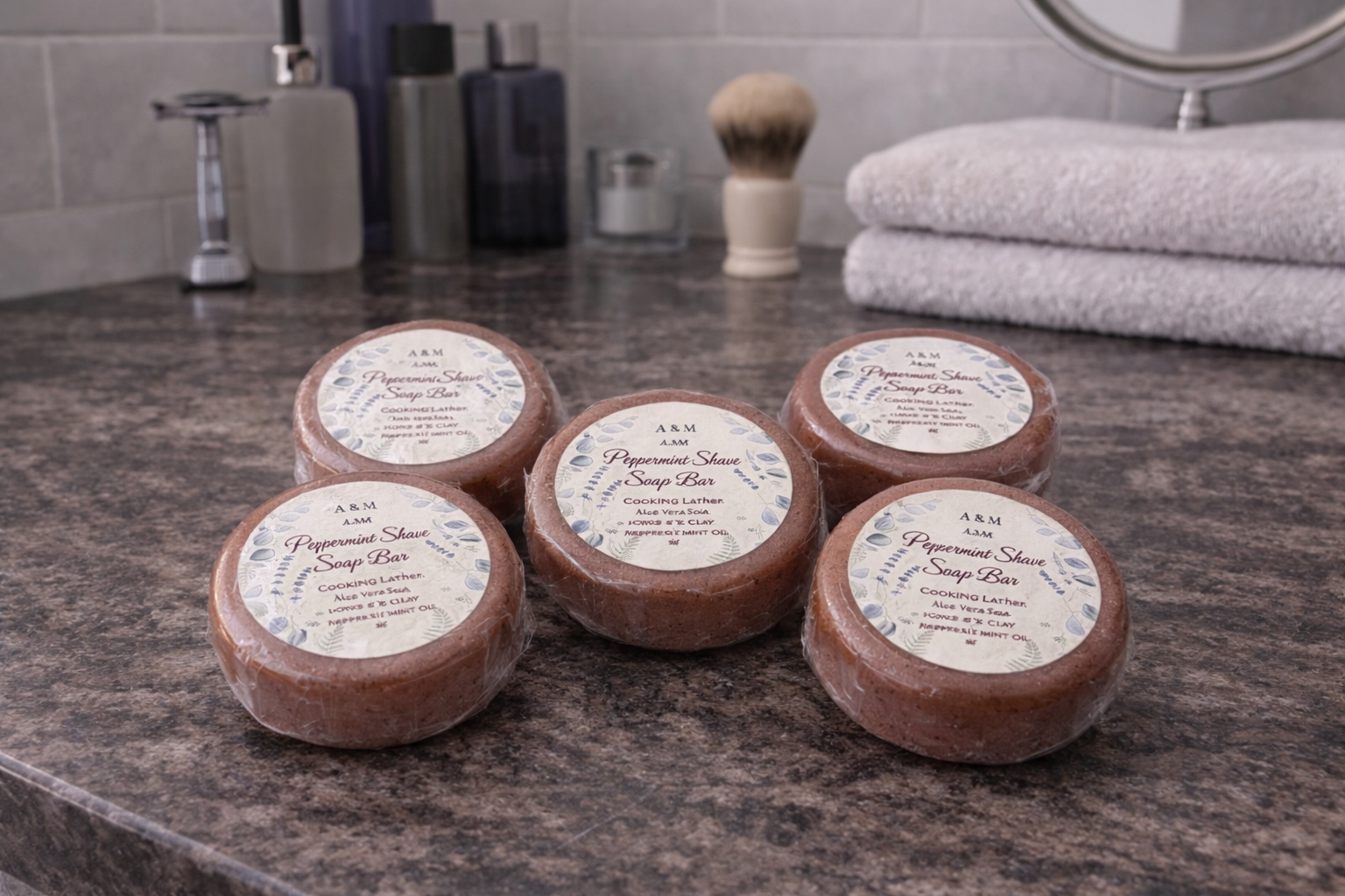 Peppermint Men’s Shave Bars
