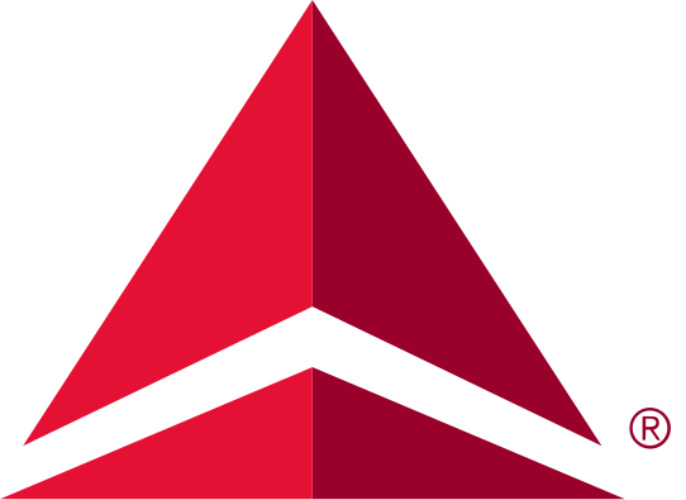 A stylized red and black logo with geometric shapes and an upward-pointing arrow, featuring a small registered trademark symbol.