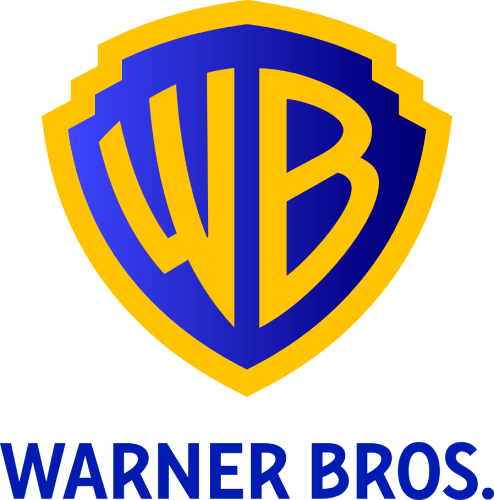 Warner Bros. logo in blue and yellow with the text 'WARNER BROS.' underneath.