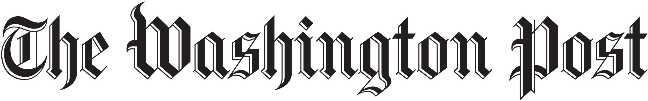 The Washington Post logo in black calligraphic font on a white background.