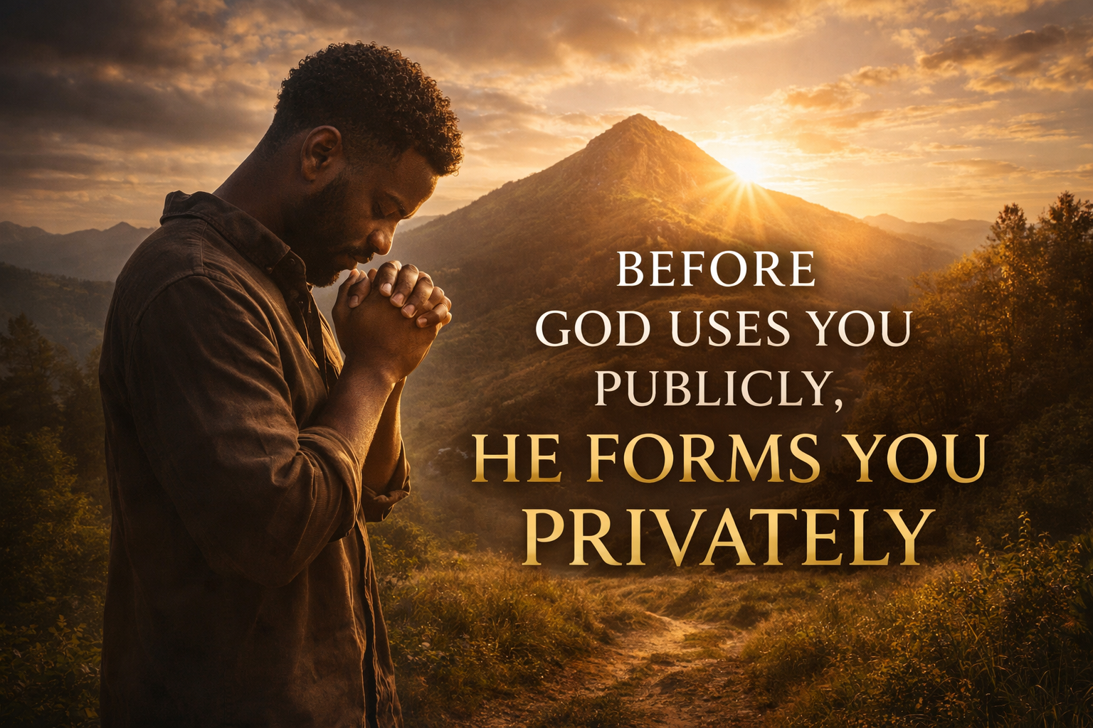 Before God Uses You Publicly, He Forms You Privately
