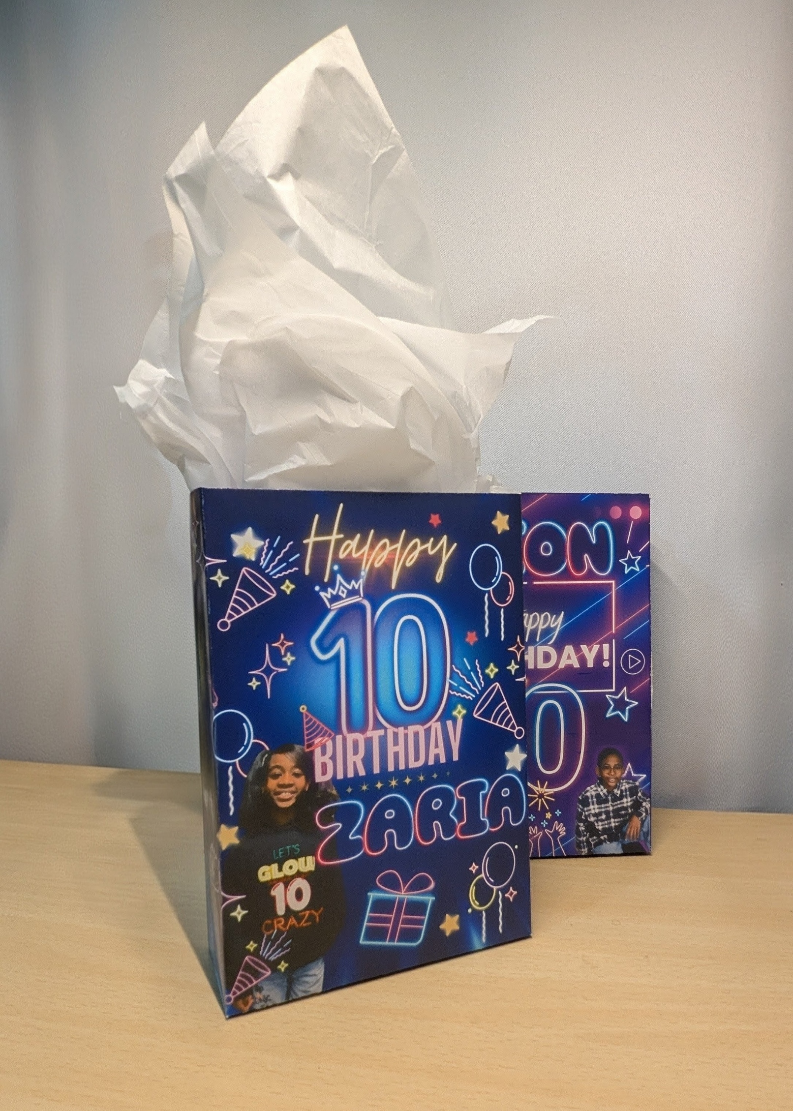 Neon Birthday #1 Gift Bag Small.png