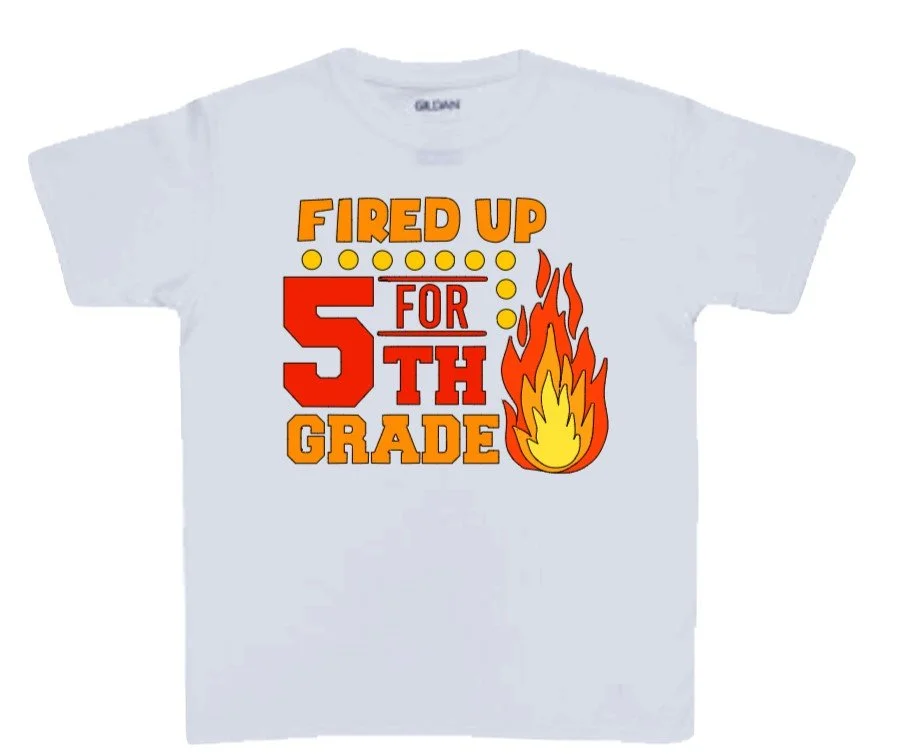 Fired Up for School Grade T-Shirt