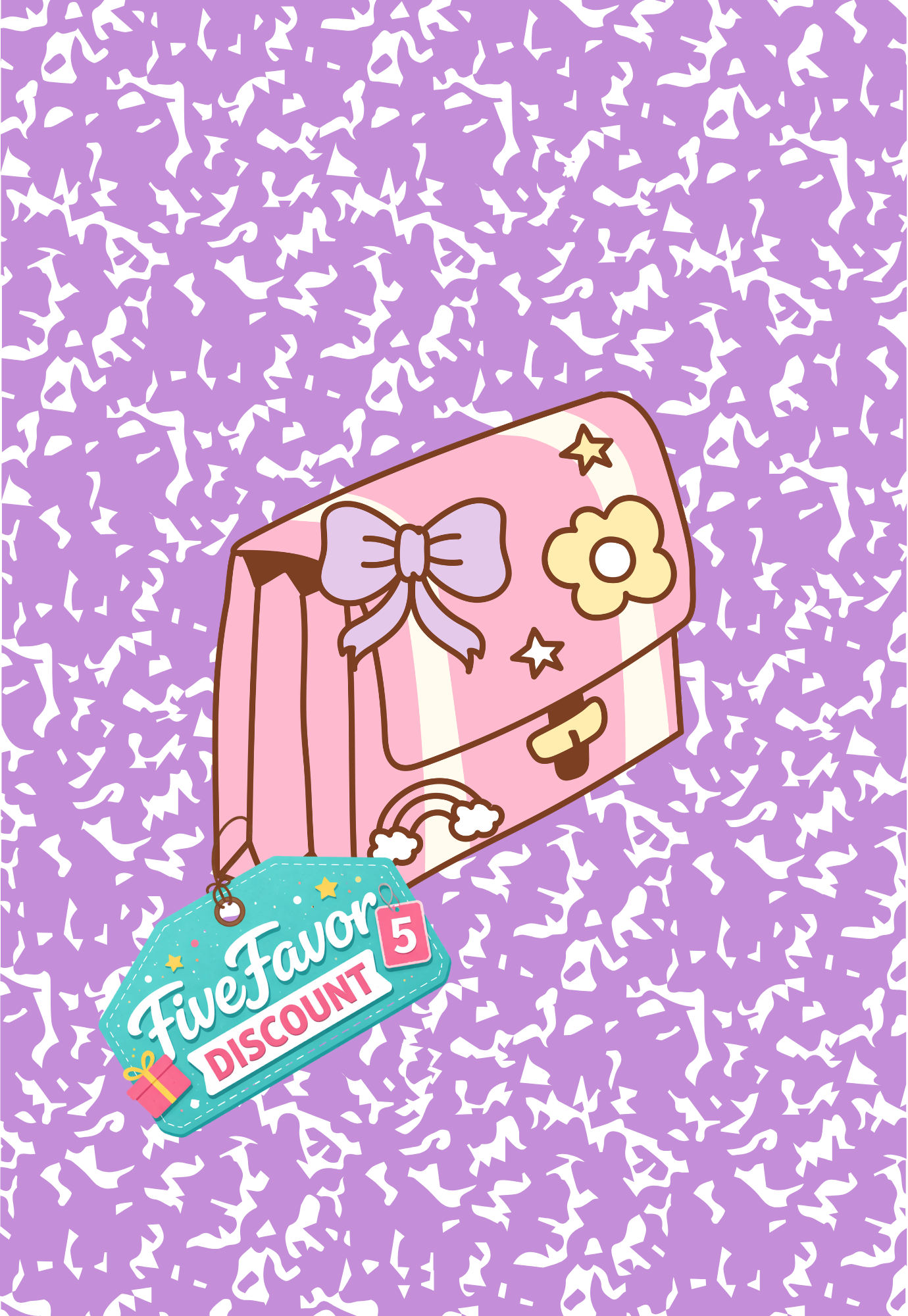 Pink Bow Composition Book Cover