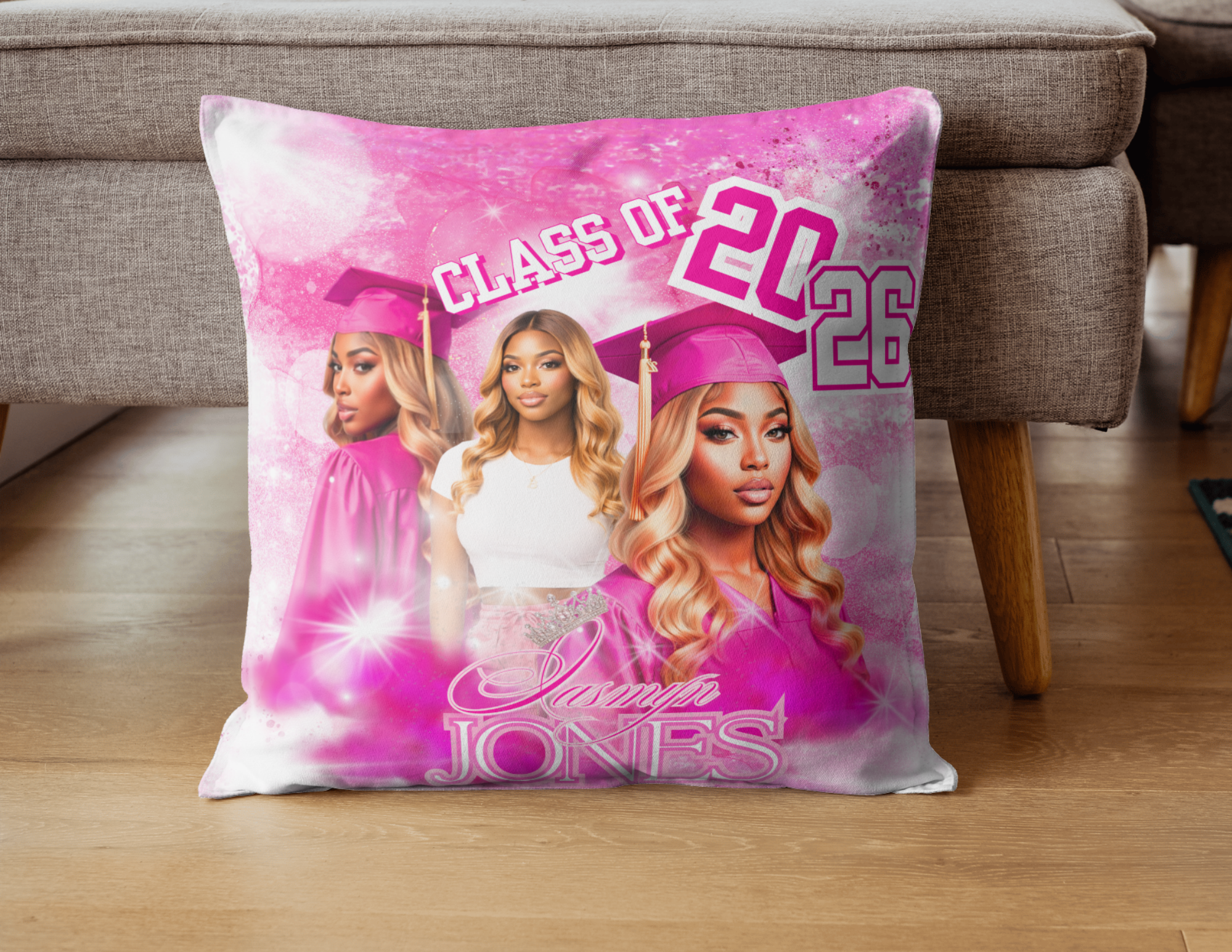 2026 Graduate Commemorative Pillow Blue