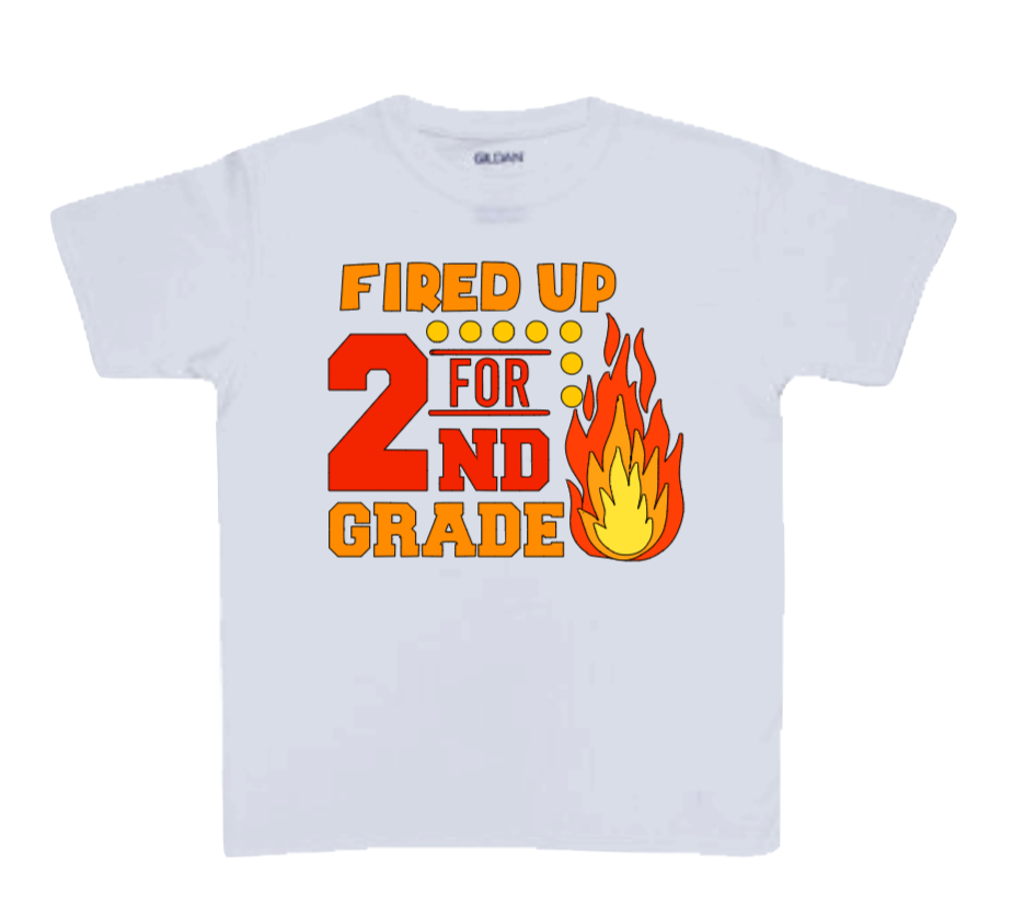 Fired Up for School Grade T-Shirt