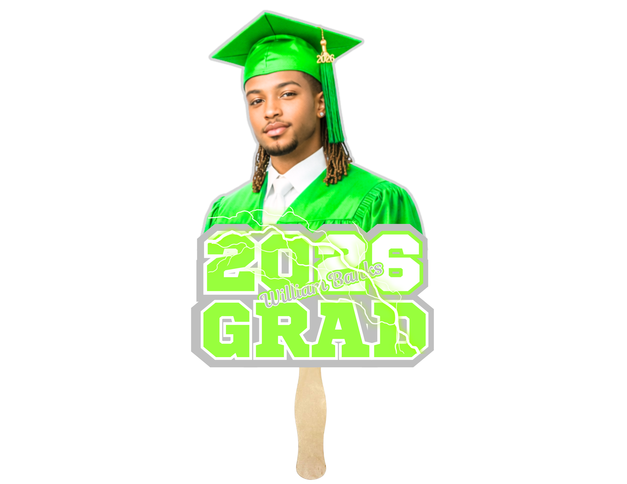 Graduation Fans Elementary to College (5qty)