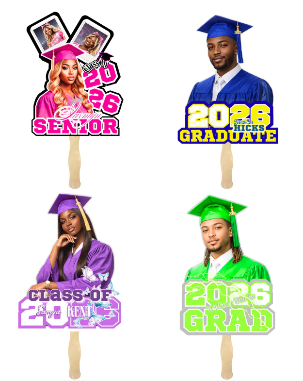 Graduation Fan Elementary Middle High School College