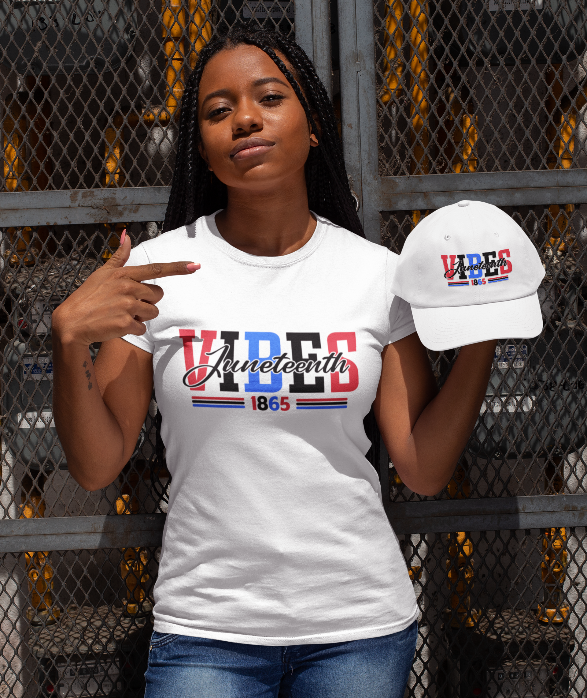 Juneteenth red white and blue vibes