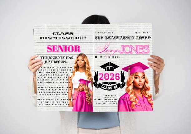 2026 Graduation Announcement News Paper