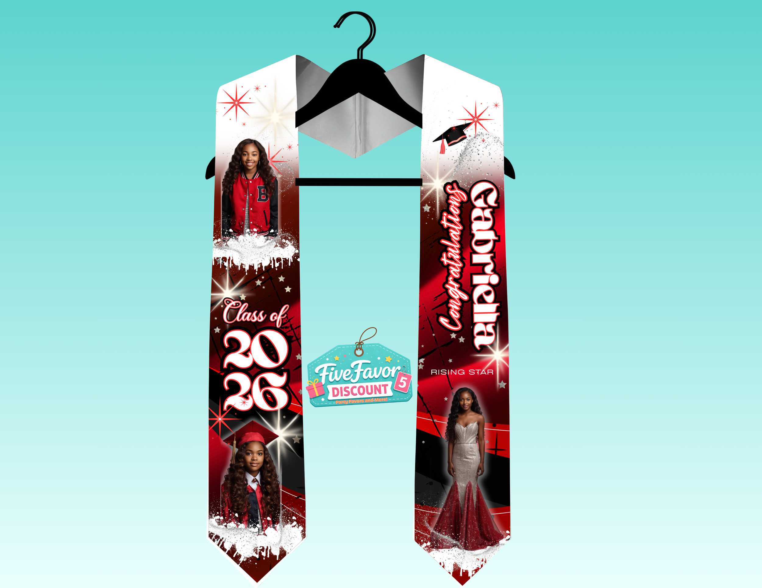 Personalized 2026 Graduation Stoles 70"