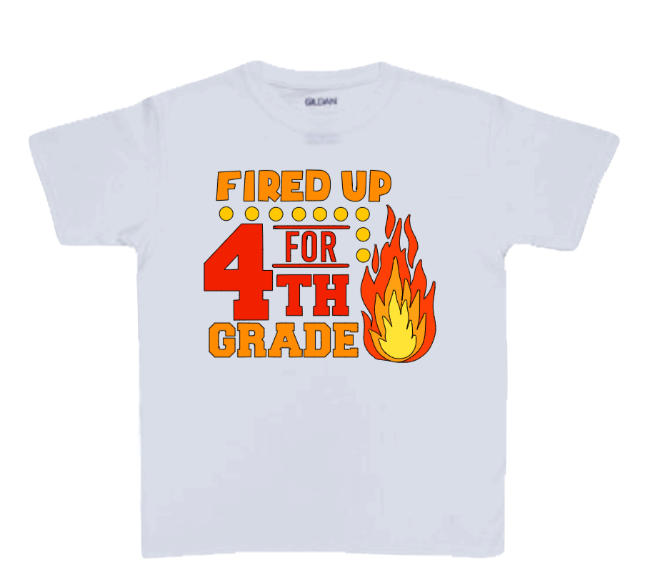 Fired Up for School Grade T-Shirt