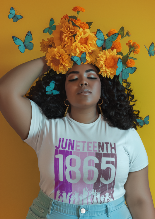 Juneteenth 1865 Pink Empowerment Tee