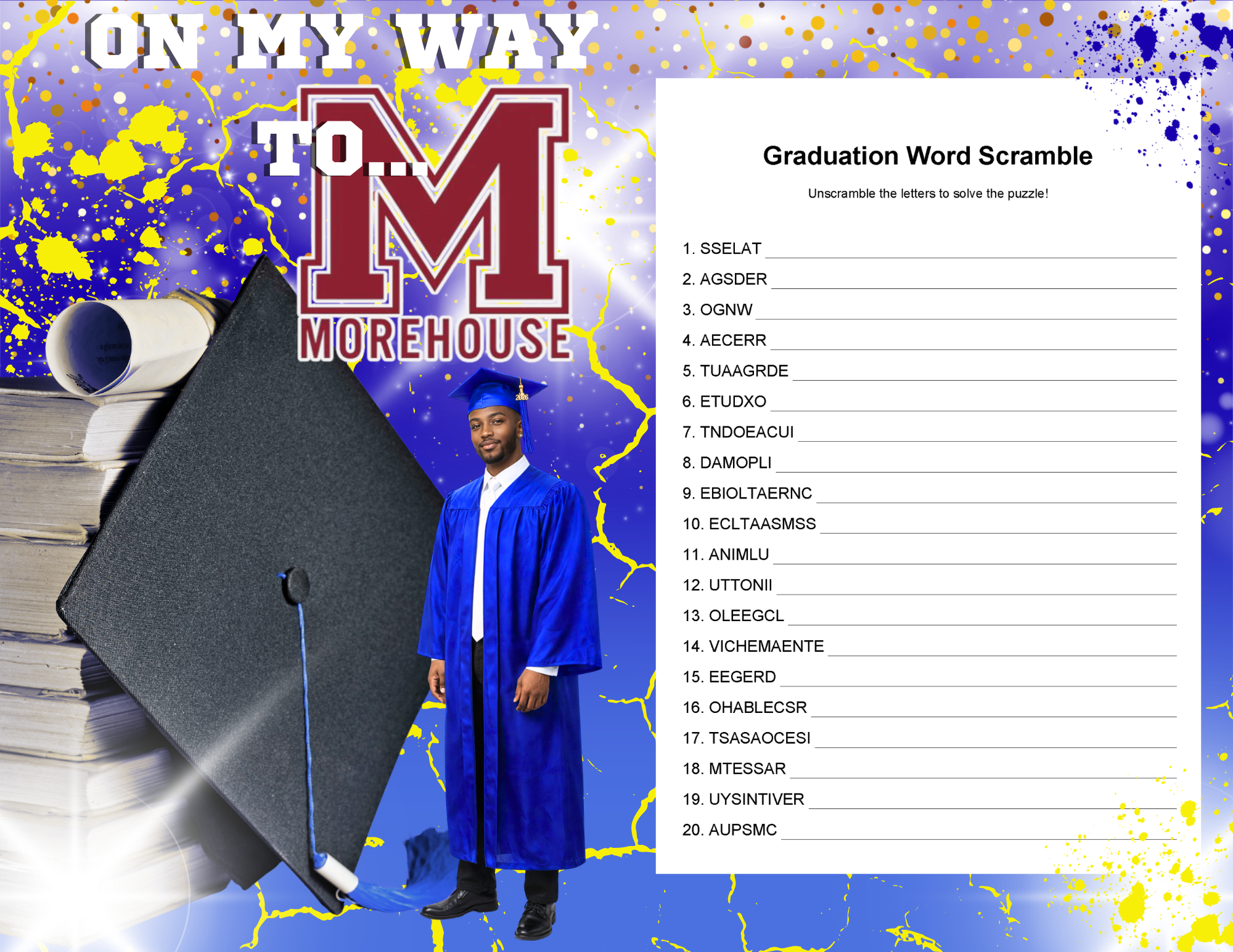 2026 Graduate Game Booklet Keepsake