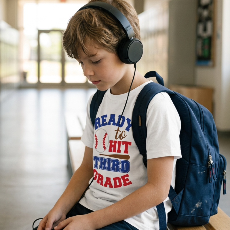 Ready to Hit School Kids T-Shirt
