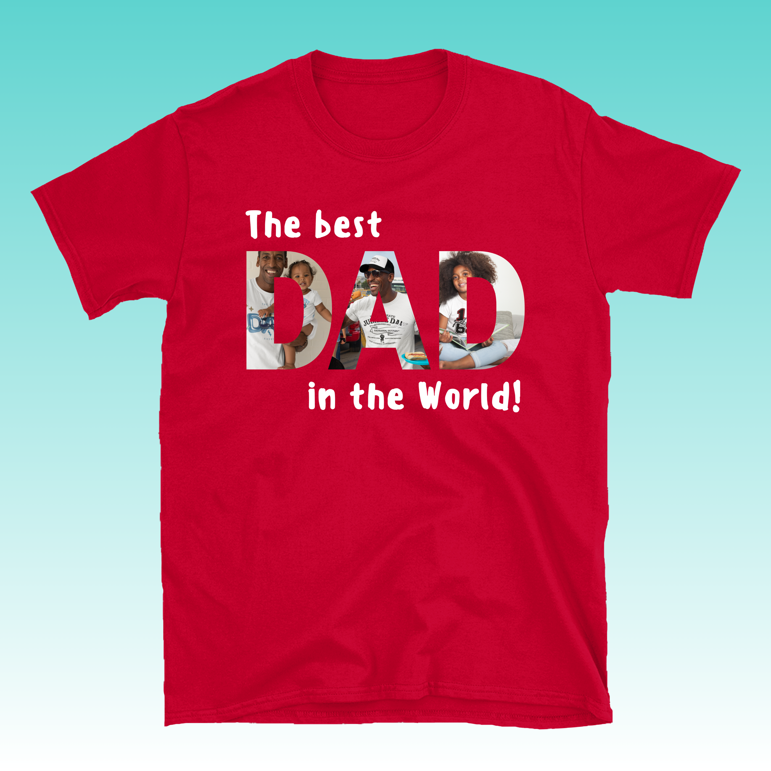 Ultimate Personalized Dad T-Shirt with Photos