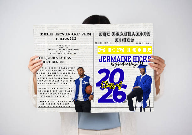 2026 Graduate New Paper Announcement Keepsake (5 qty)