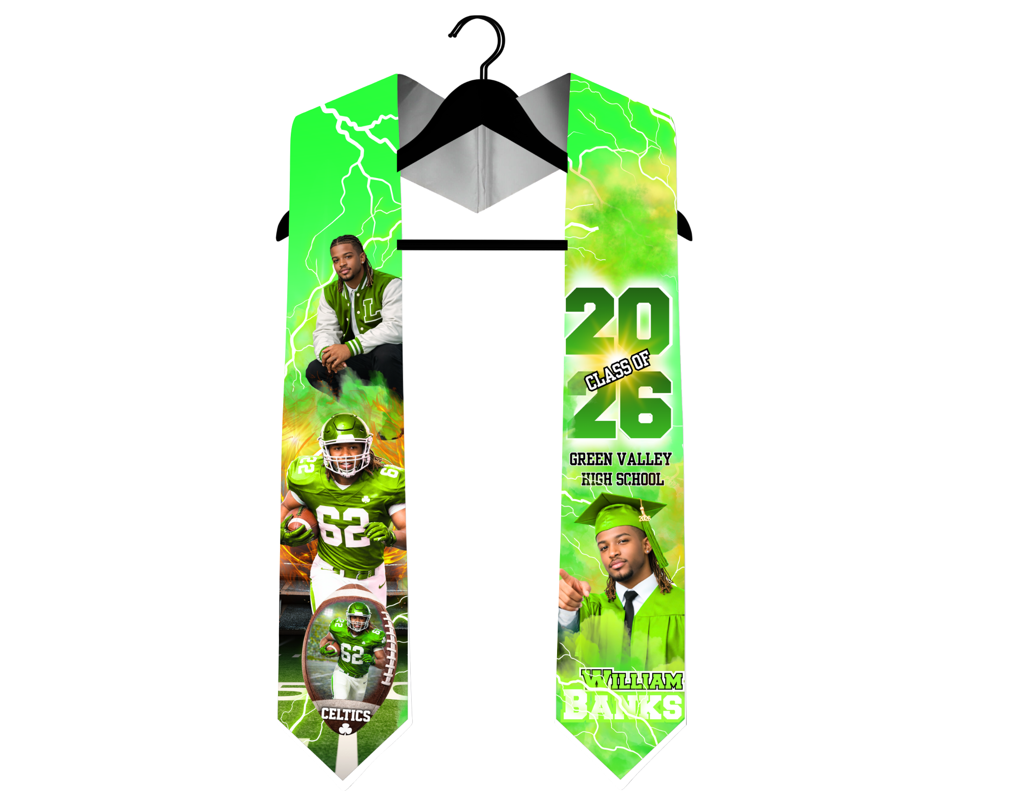 Personalized 2026 Graduation Stoles 70