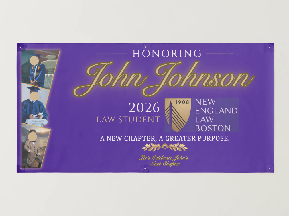 Customizable Celebration Banner Heavy Duty Vinyl w/Hem and Grommets