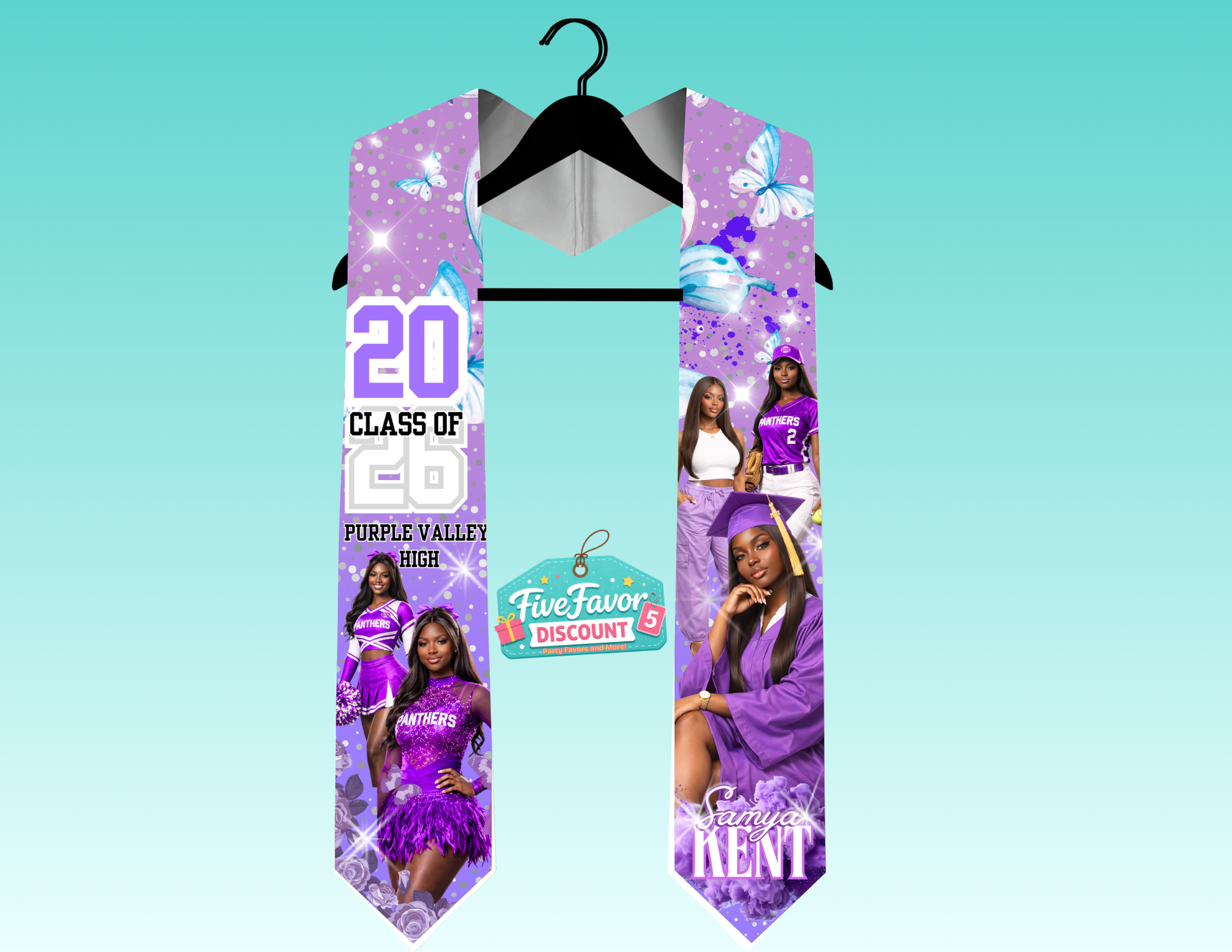 Personalized 2026 Graduation Stoles 70